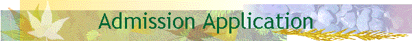 Admission Application